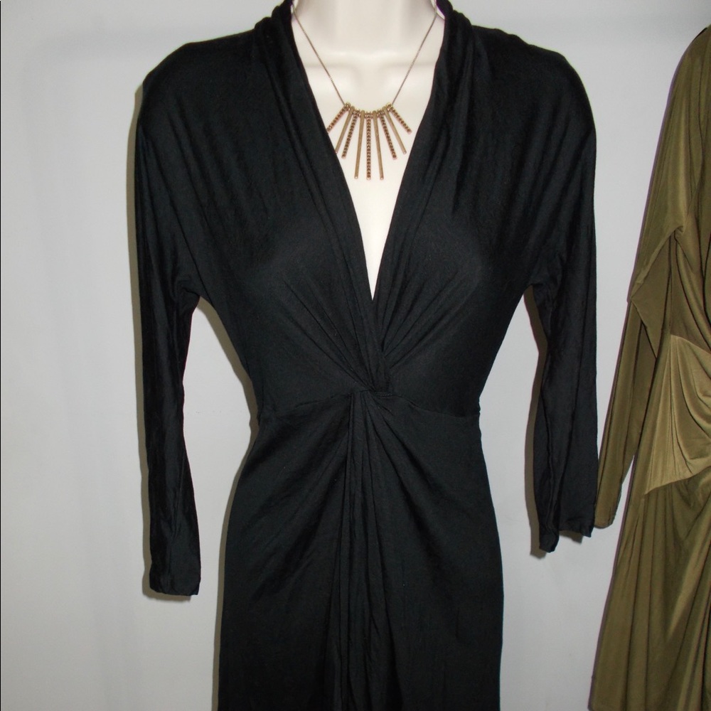 Timeless black midi dress